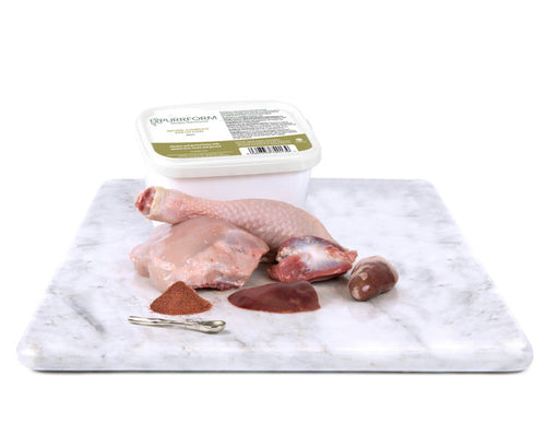 Purrform Cat - Chicken and Bone with Chicken Liver, Heart & Gizzard 450g Tub