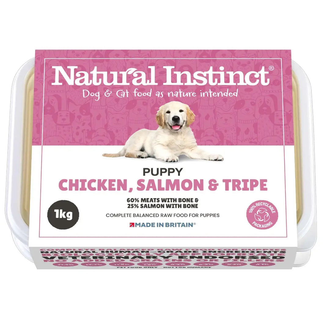 Natural Instinct Puppy Chicken, Salmon & Tripe 1kg