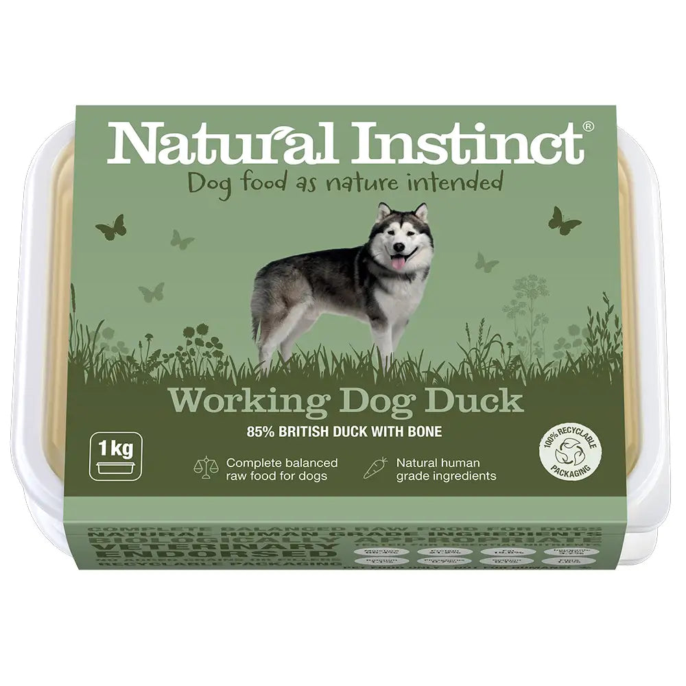 Natural Instinct Working Dog Duck 1kg