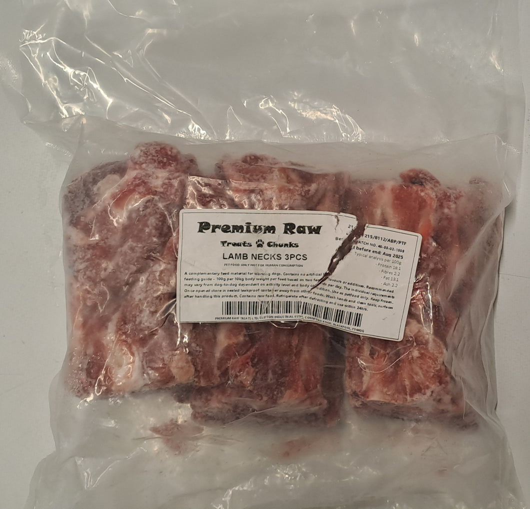 RAW Lamb Neck - 3 pcs