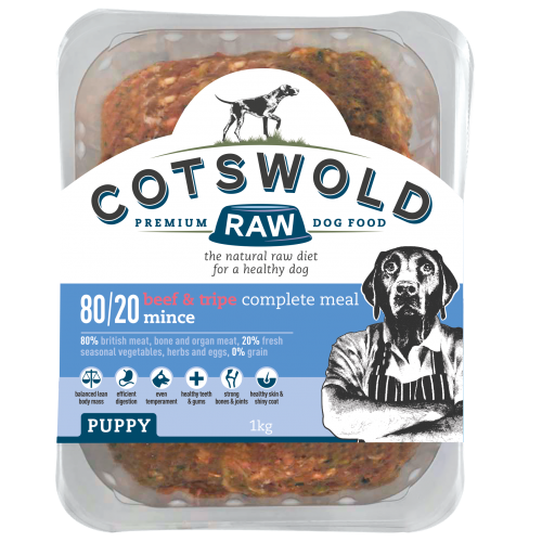 Cotswold Puppy Beef & Tripe 1kg