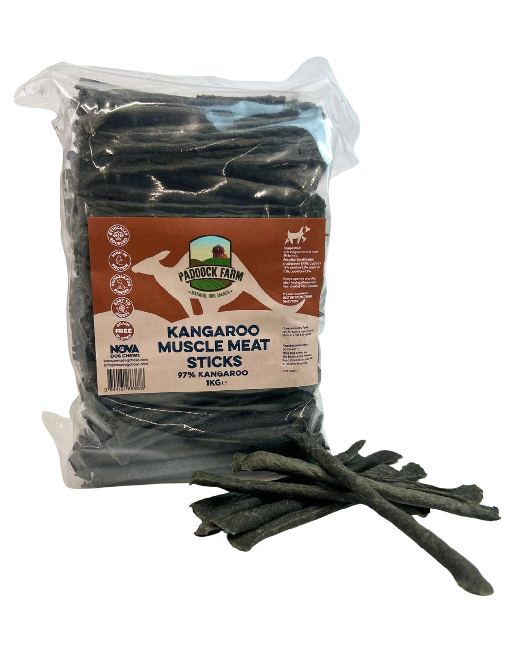 Kangaroo Sticks 100g (Approx 16 sticks)