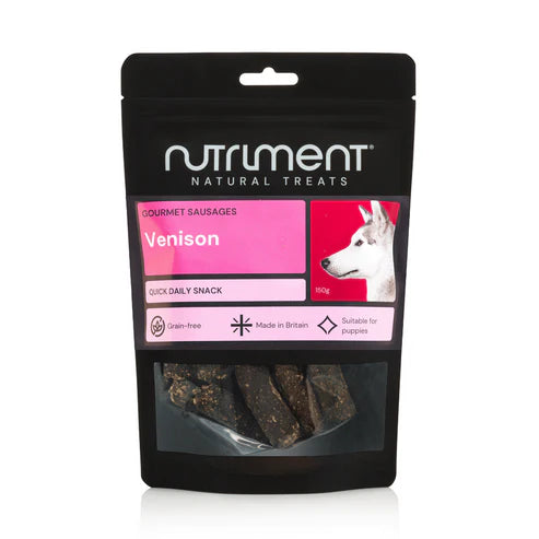 Nutriment Gourmet Venison Sausages 150g