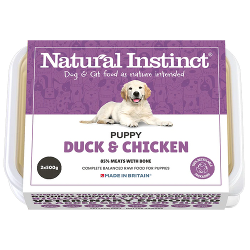 2 x 500g Natural Instinct Puppy Duck & Chicken 2 x 500g