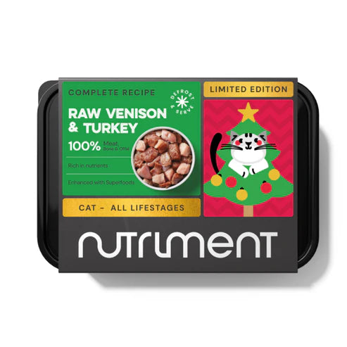 Nutriment CAT Raw Venison & Turkey 500g CHRISTMAS LIMITED EDITION