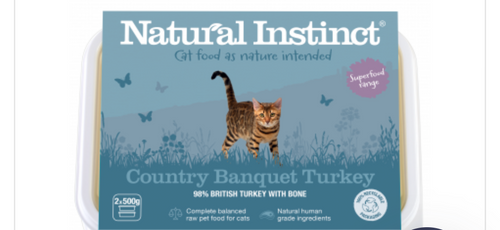 Natural Instinct Cat Country Banquet -  Turkey  1Kg